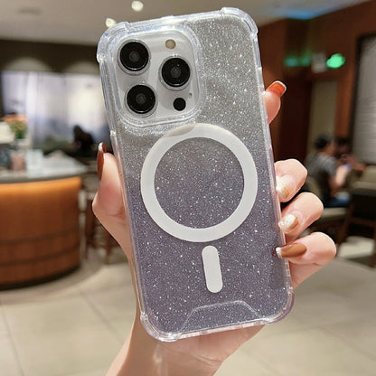 MagSafe Gradient Color Glitter Acrylic Shockproof Phone Case, For iPhone 14 Plus, For iPhone 14 Pro Max, For iPhone 14 Pro Apple Accessories engmag4119 iPhone 14 Pro - APEXEL INDIA - Mobile Lens - Mobile Camera Lens - Cellphone Accessories - Phone Lens - Smartphone Lens