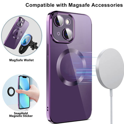 Electroplating MagSafe TPU Phone Case with Lens Film, For iPhone 12 Pro Max Apple Accessories engele4136 More iPhone Cases - APEXEL INDIA - Mobile Lens - Mobile Camera Lens - Cellphone Accessories - Phone Lens - Smartphone Lens