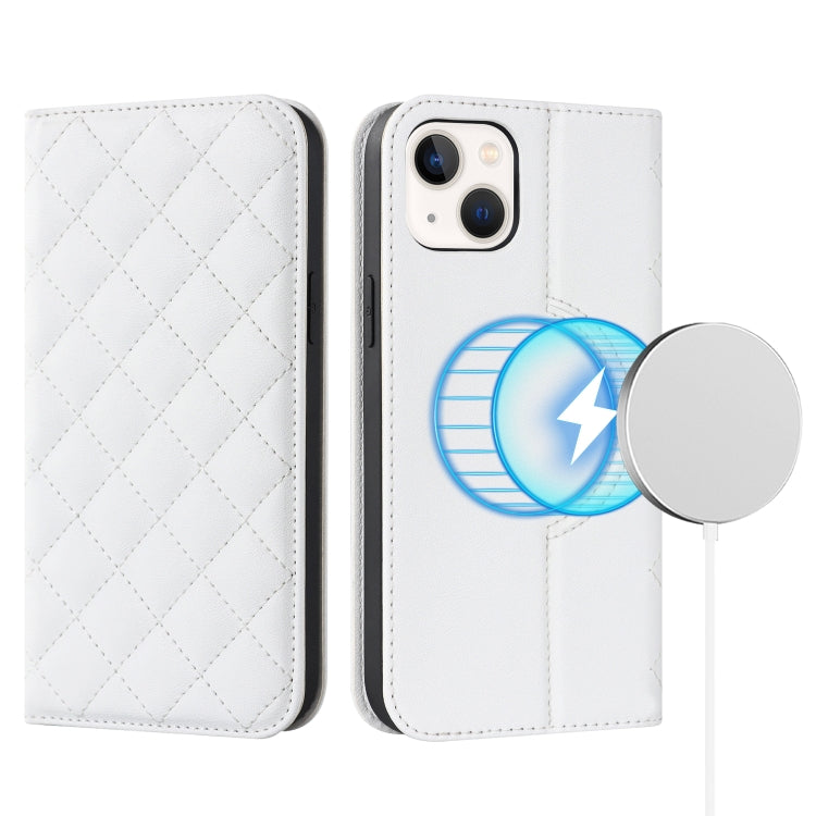 Rhombic MagSafe RFID Anti-Theft Wallet Leather Phone Case, For iPhone 14, For iPhone 14 Plus, For iPhone 14 Pro Apple Accessories engrho4157 iPhone 14 Plus - APEXEL INDIA - Mobile Lens - Mobile Camera Lens - Cellphone Accessories - Phone Lens - Smartphone Lens