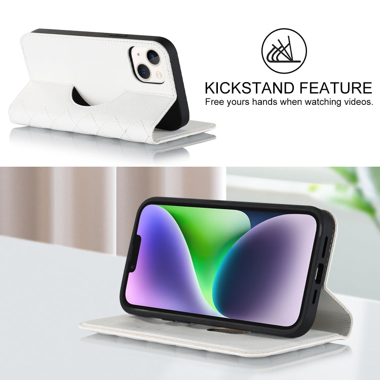 Rhombic MagSafe RFID Anti-Theft Wallet Leather Phone Case, For iPhone 14, For iPhone 14 Plus, For iPhone 14 Pro Apple Accessories engrho4157 iPhone 14 Plus - APEXEL INDIA - Mobile Lens - Mobile Camera Lens - Cellphone Accessories - Phone Lens - Smartphone Lens