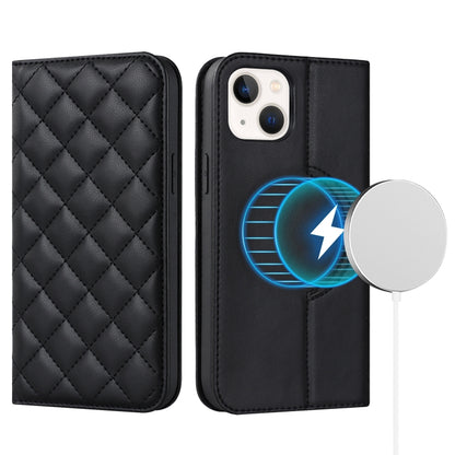 Rhombic MagSafe RFID Anti-Theft Wallet Leather Phone Case, For iPhone 14, For iPhone 14 Plus, For iPhone 14 Pro Apple Accessories engrho4157 iPhone 14 Plus - APEXEL INDIA - Mobile Lens - Mobile Camera Lens - Cellphone Accessories - Phone Lens - Smartphone Lens