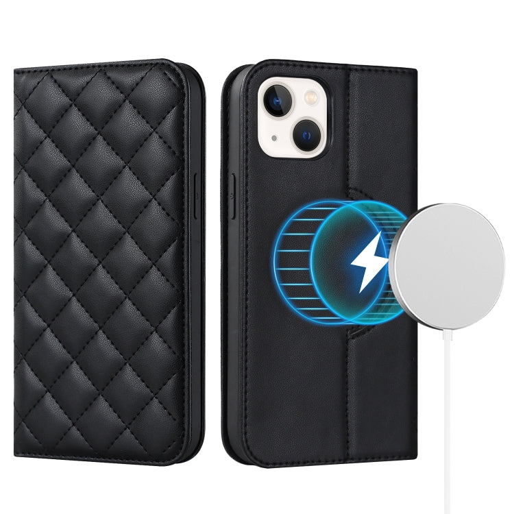 Rhombic MagSafe RFID Anti-Theft Wallet Leather Phone Case, For iPhone 14, For iPhone 14 Plus, For iPhone 14 Pro Apple Accessories engrho4157 iPhone 14 Plus - APEXEL INDIA - Mobile Lens - Mobile Camera Lens - Cellphone Accessories - Phone Lens - Smartphone Lens