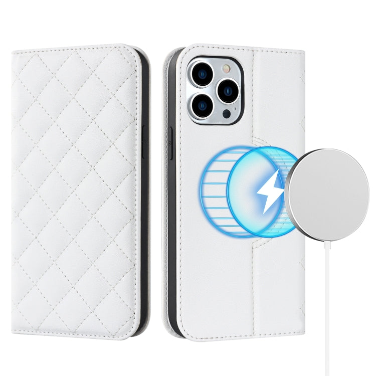 Rhombic MagSafe RFID Anti-Theft Wallet Leather Phone Case, For iPhone 14, For iPhone 14 Plus, For iPhone 14 Pro Apple Accessories engrho4157 iPhone 14 Plus - APEXEL INDIA - Mobile Lens - Mobile Camera Lens - Cellphone Accessories - Phone Lens - Smartphone Lens