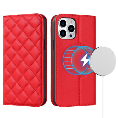 Rhombic MagSafe RFID Anti-Theft Wallet Leather Phone Case, For iPhone 14, For iPhone 14 Plus, For iPhone 14 Pro Apple Accessories engrho4157 iPhone 14 Plus - APEXEL INDIA - Mobile Lens - Mobile Camera Lens - Cellphone Accessories - Phone Lens - Smartphone Lens