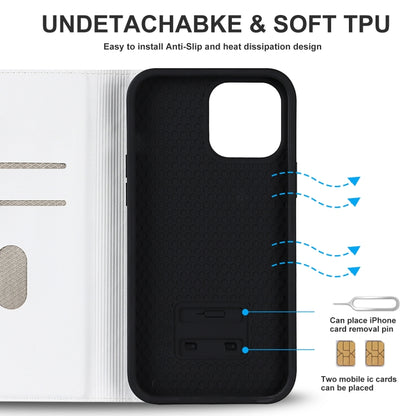 Rhombic MagSafe RFID Anti-Theft Wallet Leather Phone Case, For iPhone 12 / 12 Pro, For iPhone 12 Pro Max Apple Accessories engrho4158 More iPhone Cases - APEXEL INDIA - Mobile Lens - Mobile Camera Lens - Cellphone Accessories - Phone Lens - Smartphone Lens