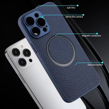 Skin Feel Litchi Texture MagSafe Magnetic Phone Case, For iPhone 11 Pro Max Apple Accessories engski4192 More iPhone Cases - APEXEL INDIA - Mobile Lens - Mobile Camera Lens - Cellphone Accessories - Phone Lens - Smartphone Lens