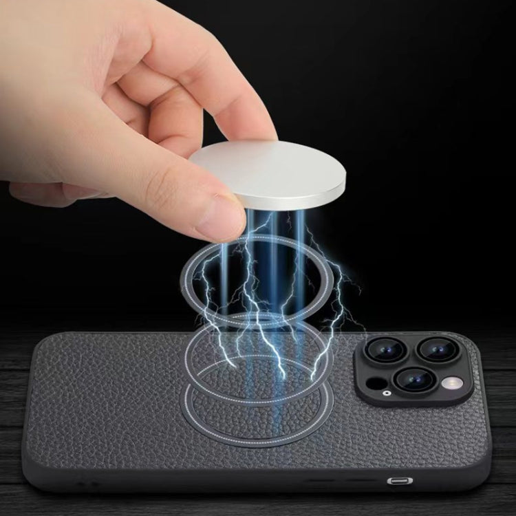 Skin Feel Litchi Texture MagSafe Magnetic Phone Case, For iPhone 11 Pro Max Apple Accessories engski4192 More iPhone Cases - APEXEL INDIA - Mobile Lens - Mobile Camera Lens - Cellphone Accessories - Phone Lens - Smartphone Lens