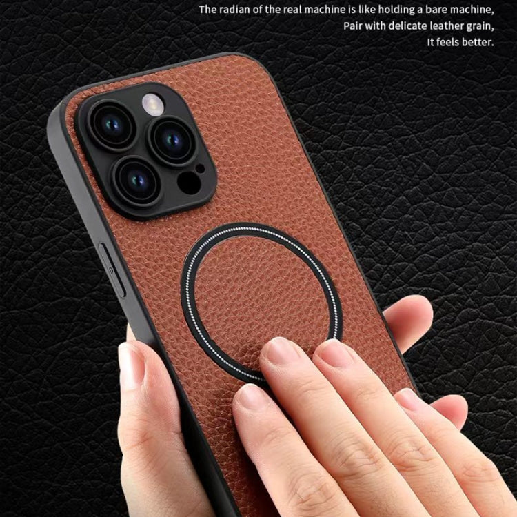 Skin Feel Litchi Texture MagSafe Magnetic Phone Case, For iPhone 11 Pro Max Apple Accessories engski4192 More iPhone Cases - APEXEL INDIA - Mobile Lens - Mobile Camera Lens - Cellphone Accessories - Phone Lens - Smartphone Lens