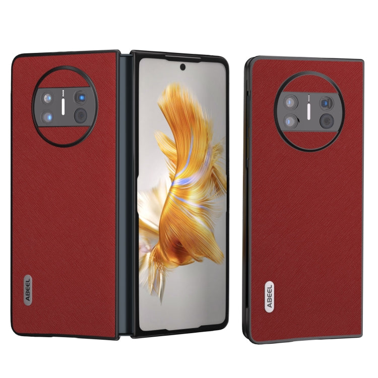 ABEEL Litchi Texture Genuine Leather Phone Case, For Huawei Mate X3 engabe3698 Mobile Accessories - APEXEL INDIA - Mobile Lens - Mobile Camera Lens - Cellphone Accessories - Phone Lens - Smartphone Lens