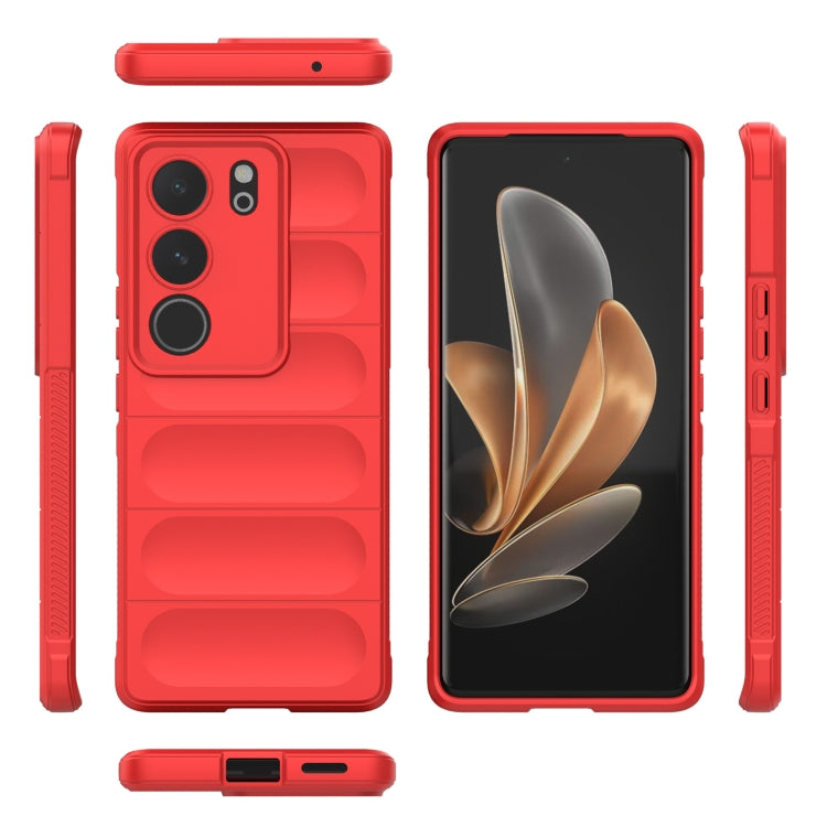Magic Shield TPU + Flannel Phone Case, For vivo S17, For vivo S17e