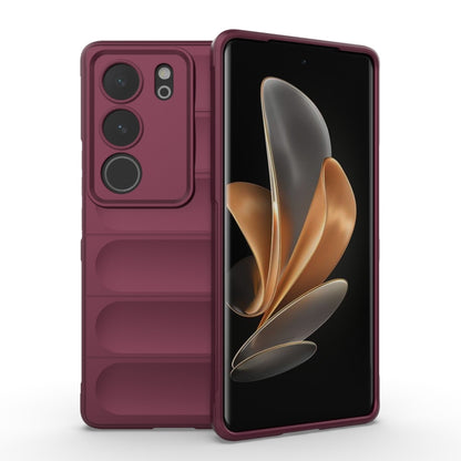 Magic Shield TPU + Flannel Phone Case, For vivo Y36 4G, For vivo S17 Pro