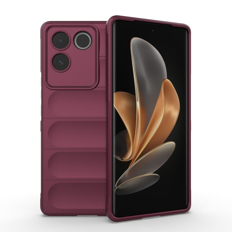 Magic Shield TPU + Flannel Phone Case, For vivo S17, For vivo S17e