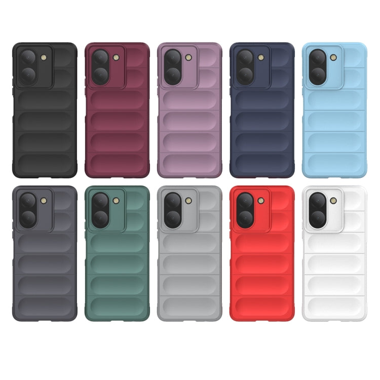 Magic Shield TPU + Flannel Phone Case, For vivo Y36 4G, For vivo S17 Pro