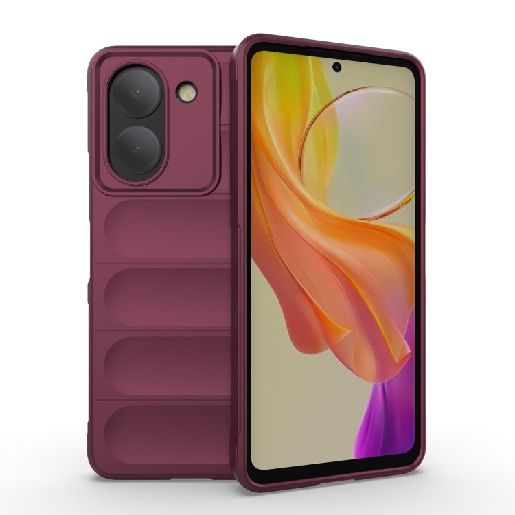 Magic Shield TPU + Flannel Phone Case, For vivo Y36 4G, For vivo S17 Pro