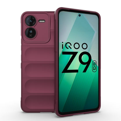 Magic Shield TPU + Flannel Phone Case, For vivo T3X 5G Global, For vivo iQOO Z9 5G