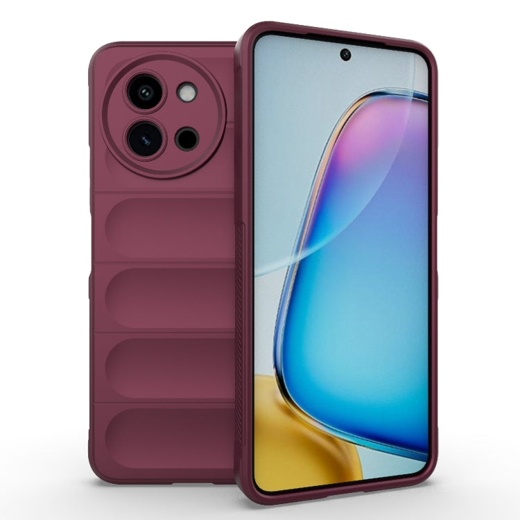 Magic Shield TPU + Flannel Phone Case, For vivo T3X 5G Global, For vivo iQOO Z9 5G