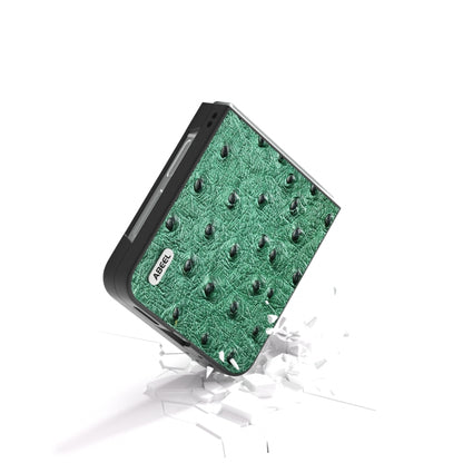 ABEEL Genuine Leather Ostrich Texture Phone Case, For Samsung Galaxy Z Flip6, For Samsung Galaxy Z Fold6, For Samsung Galaxy Z Fold5, For Samsung Galaxy Z Flip5 Samsung Accessories - APEXEL INDIA - Mobile Lens - Mobile Camera Lens - Cellphone Accessories - Phone Lens - Smartphone Lens