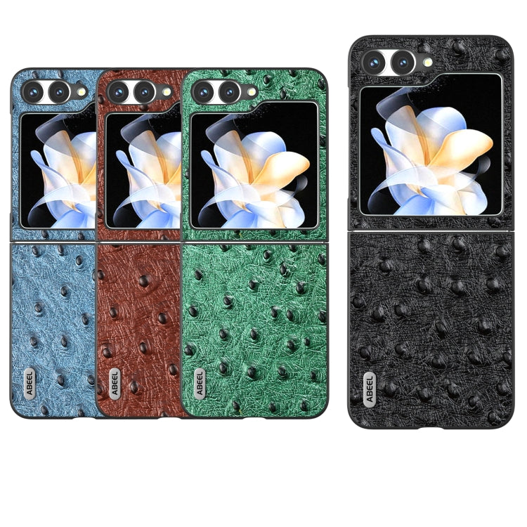ABEEL Genuine Leather Ostrich Texture Phone Case, For Samsung Galaxy Z Flip6, For Samsung Galaxy Z Fold6, For Samsung Galaxy Z Fold5, For Samsung Galaxy Z Flip5 Samsung Accessories - APEXEL INDIA - Mobile Lens - Mobile Camera Lens - Cellphone Accessories - Phone Lens - Smartphone Lens