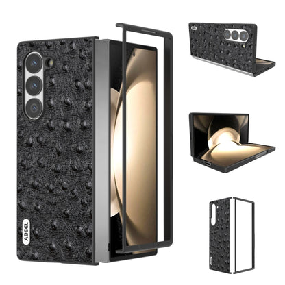 ABEEL Genuine Leather Ostrich Texture Phone Case, For Samsung Galaxy Z Flip6, For Samsung Galaxy Z Fold6, For Samsung Galaxy Z Fold5, For Samsung Galaxy Z Flip5 Samsung Accessories - APEXEL INDIA - Mobile Lens - Mobile Camera Lens - Cellphone Accessories - Phone Lens - Smartphone Lens