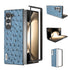 ABEEL Genuine Leather Ostrich Texture Phone Case, For Samsung Galaxy Z Flip6 / Flip7 FE, For Samsung Galaxy Z Fold6, For Samsung Galaxy Z Fold5, For Samsung Galaxy Z Flip5 Samsung Accessories - APEXEL INDIA - Mobile Lens - Mobile Camera Lens - Cellphone Accessories - Phone Lens - Smartphone Lens