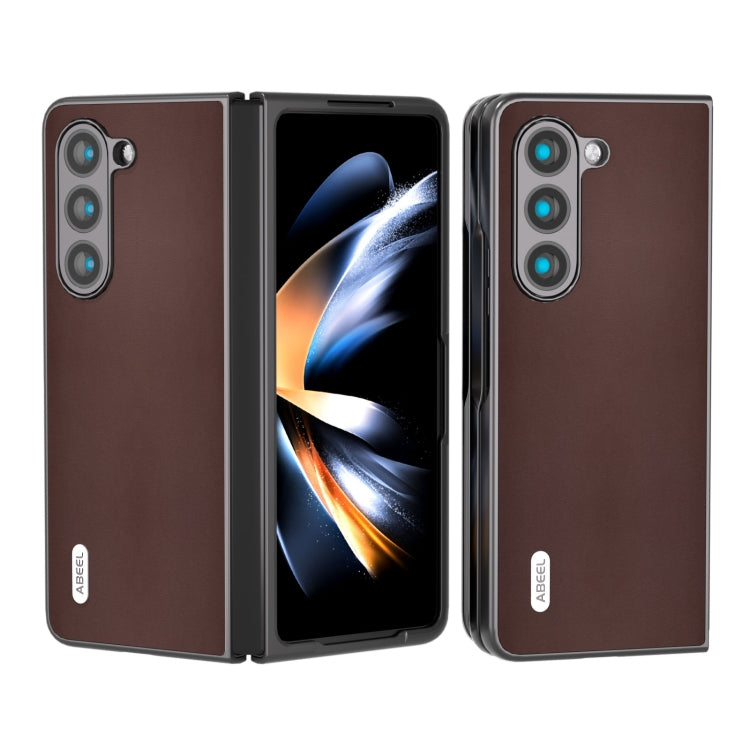 ABEEL Genuine Leather Xiaoya Series Phone Case, For Samsung Galaxy Z Flip6, For Samsung Galaxy Z Fold6, For Samsung Galaxy Z Fold5, For Samsung Galaxy Z Flip5 Samsung Accessories - APEXEL INDIA - Mobile Lens - Mobile Camera Lens - Cellphone Accessories - Phone Lens - Smartphone Lens