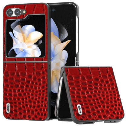 ABEEL Genuine Leather Crocodile Pattern Black Edge Phone Case, For Samsung Galaxy Z Flip6, For Samsung Galaxy Z Fold6, For Samsung Galaxy Z Fold5, For Samsung Galaxy Z Flip5 Samsung Accessories - APEXEL INDIA - Mobile Lens - Mobile Camera Lens - Cellphone Accessories - Phone Lens - Smartphone Lens