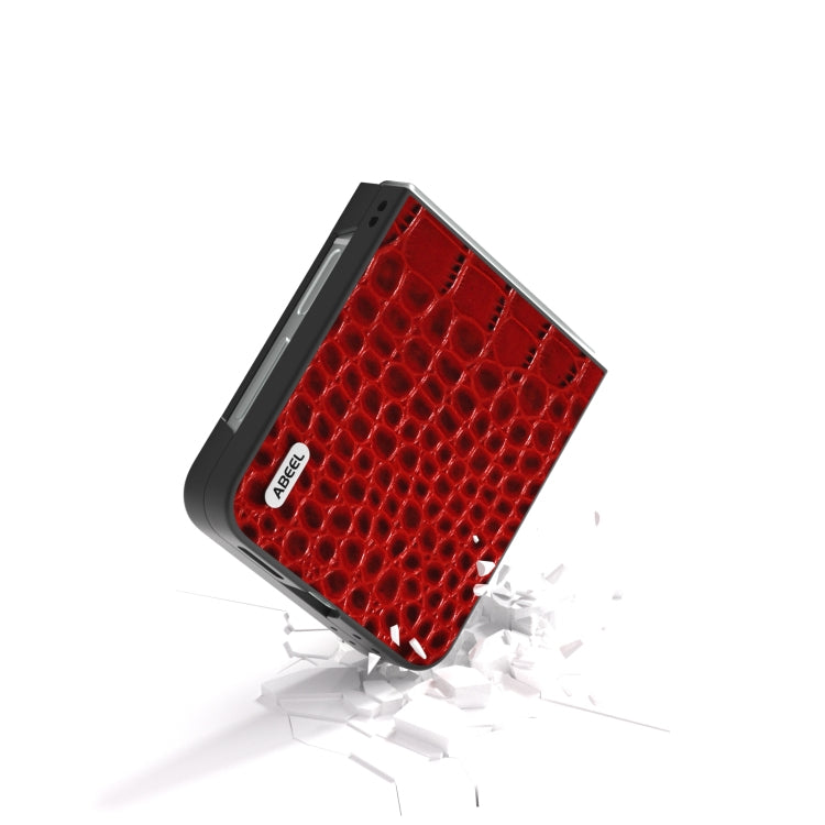 ABEEL Genuine Leather Crocodile Pattern Black Edge Phone Case, For Samsung Galaxy Z Flip6, For Samsung Galaxy Z Fold6, For Samsung Galaxy Z Fold5, For Samsung Galaxy Z Flip5 Samsung Accessories - APEXEL INDIA - Mobile Lens - Mobile Camera Lens - Cellphone Accessories - Phone Lens - Smartphone Lens