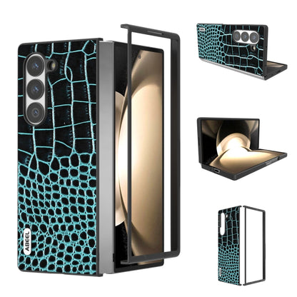 ABEEL Genuine Leather Crocodile Pattern Black Edge Phone Case, For Samsung Galaxy Z Flip6, For Samsung Galaxy Z Fold6, For Samsung Galaxy Z Fold5, For Samsung Galaxy Z Flip5 Samsung Accessories - APEXEL INDIA - Mobile Lens - Mobile Camera Lens - Cellphone Accessories - Phone Lens - Smartphone Lens