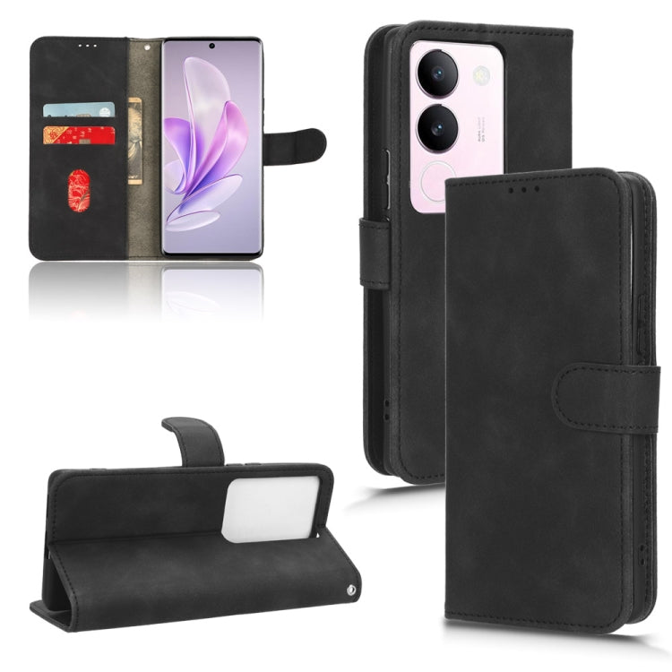 Skin Feel Magnetic Flip Leather Phone Case, For vivo S17 5G, For vivo Y100 5G
