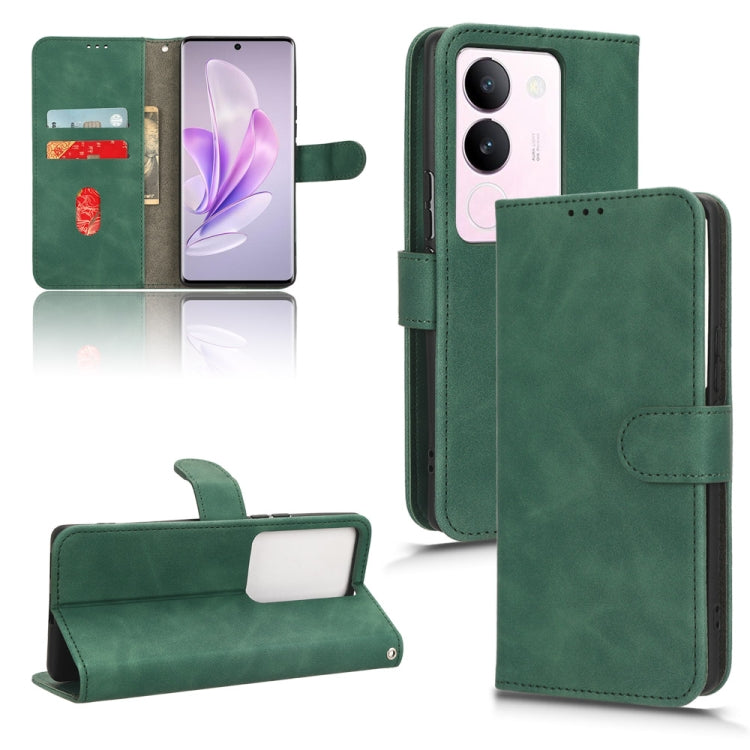 Skin Feel Magnetic Flip Leather Phone Case, For vivo S17 5G, For vivo Y100 5G
