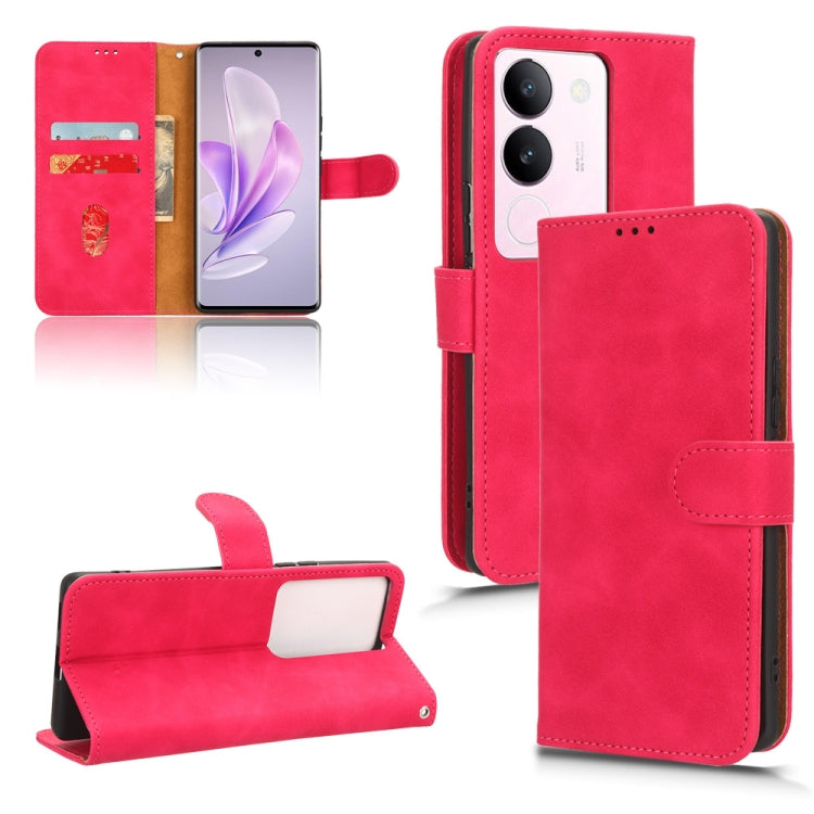 Skin Feel Magnetic Flip Leather Phone Case, For vivo S17 5G, For vivo Y100 5G