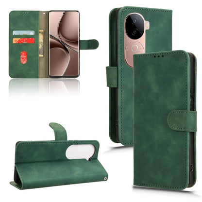 Skin Feel Magnetic Flip Leather Phone Case, For vivo X200 5G, For vivo X200 Pro mini 5G, For vivo X200 Pro 5G, For vivo V40e 5G India / iQOO Z9s 5G