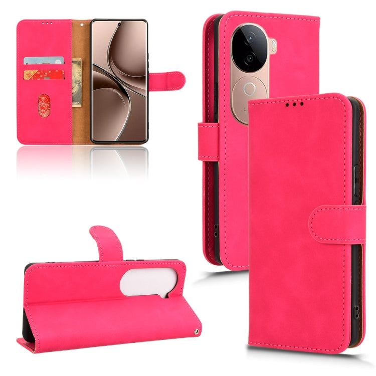 Skin Feel Magnetic Flip Leather Phone Case, For vivo X200 5G, For vivo X200 Pro mini 5G, For vivo X200 Pro 5G, For vivo V40e 5G India / iQOO Z9s 5G
