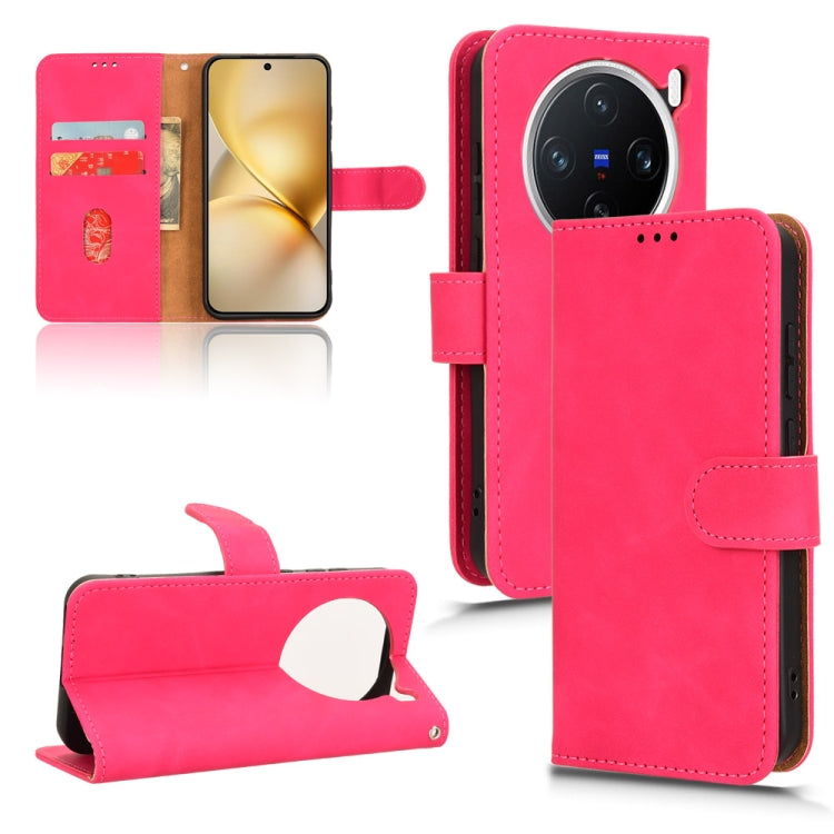 Skin Feel Magnetic Flip Leather Phone Case, For vivo X200 5G, For vivo X200 Pro mini 5G, For vivo X200 Pro 5G, For vivo V40e 5G India / iQOO Z9s 5G