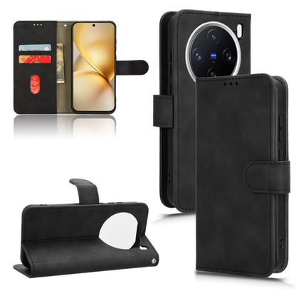 Skin Feel Magnetic Flip Leather Phone Case, For vivo X200 5G, For vivo X200 Pro mini 5G, For vivo X200 Pro 5G, For vivo V40e 5G India / iQOO Z9s 5G