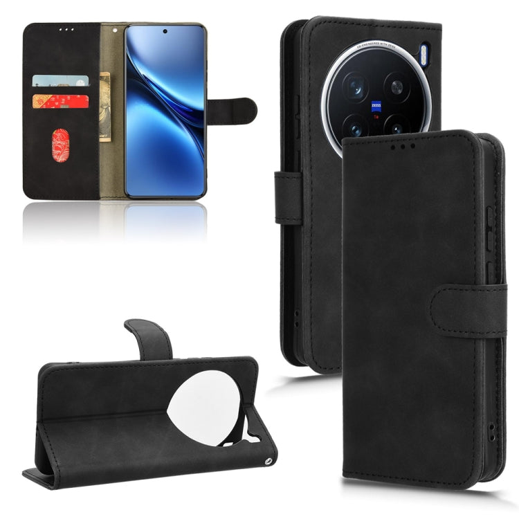 Skin Feel Magnetic Flip Leather Phone Case, For vivo X200 5G, For vivo X200 Pro mini 5G, For vivo X200 Pro 5G, For vivo V40e 5G India / iQOO Z9s 5G