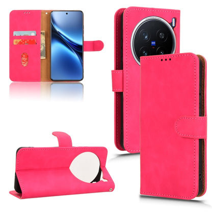 Skin Feel Magnetic Flip Leather Phone Case, For vivo X200 5G, For vivo X200 Pro mini 5G, For vivo X200 Pro 5G, For vivo V40e 5G India / iQOO Z9s 5G