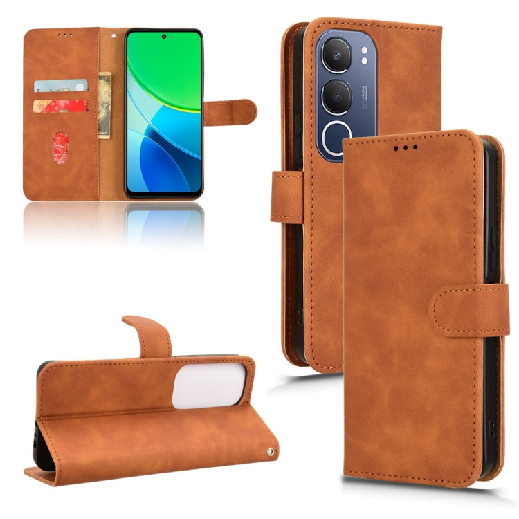 Skin Feel Magnetic Flip Leather Phone Case, For vivo Y04 4G, For vivo V50, For vivo iQOO 13, For vivo Y19s 4G Global
