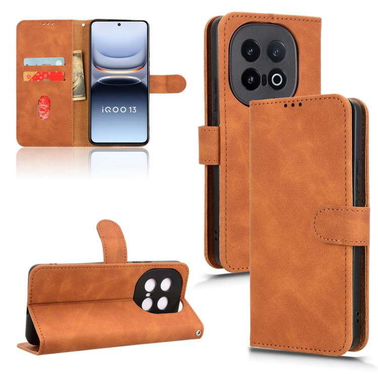 Skin Feel Magnetic Flip Leather Phone Case, For vivo Y04 4G, For vivo V50, For vivo iQOO 13, For vivo Y19s 4G Global
