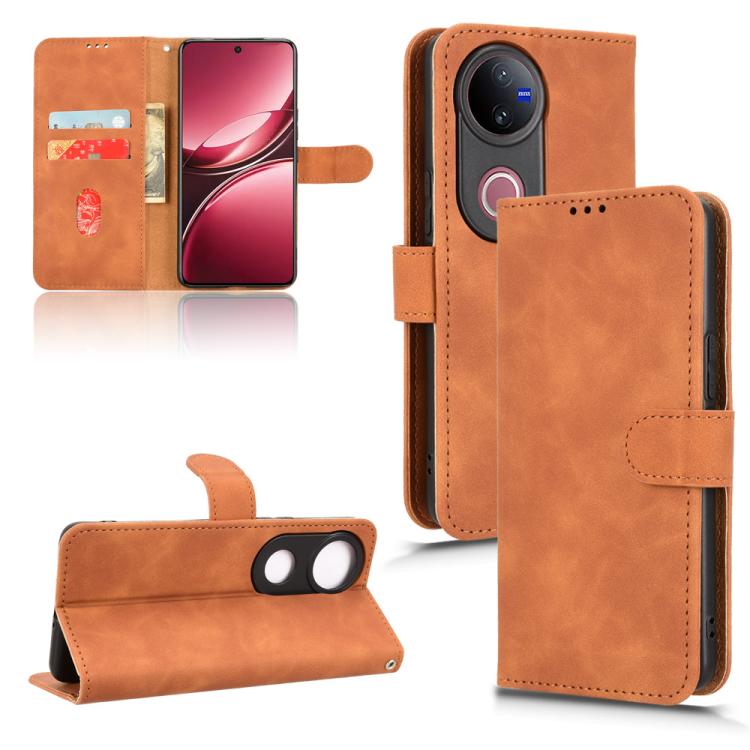 Skin Feel Magnetic Flip Leather Phone Case, For vivo Y04 4G, For vivo V50, For vivo iQOO 13, For vivo Y19s 4G Global