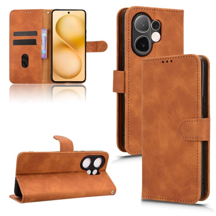 Skin Feel Magnetic Flip Leather Phone Case, For vivo V60 5G, For vivo S30 Pro mini, For vivo V50 Lite 4G / 5G Global, For vivo Y29 4G Global