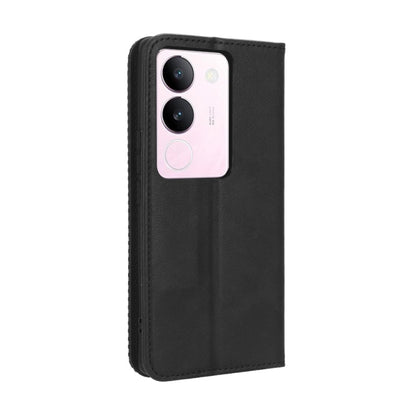 Magnetic Buckle Retro Texture Leather Phone Case, For vivo S17 5G / S17 Pro, For vivo S17e, For vivo Y78 Plus, For vivo Y16 / iQOO Z7i, For vivo Y100 5G, For vivo Y33T / Y33s / Y21 / Y21s