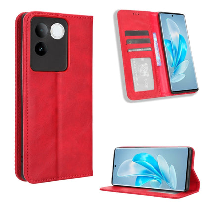 Magnetic Buckle Retro Texture Leather Phone Case, For vivo S17 5G / S17 Pro, For vivo S17e, For vivo Y78 Plus, For vivo Y16 / iQOO Z7i, For vivo Y100 5G, For vivo Y33T / Y33s / Y21 / Y21s