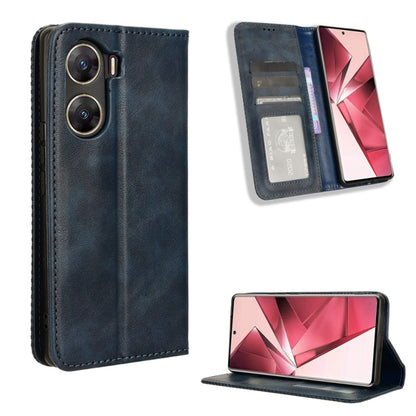 Magnetic Buckle Retro Texture Leather Phone Case, For vivo X100 5G, For vivo V29E / Y200 5G, For vivo Y17s 4G, For vivo V29e 5G, For vivo Y27 / Y36 5G / 4G, For vivo Y35+ 5G