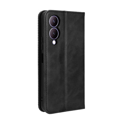 Magnetic Buckle Retro Texture Leather Phone Case, For vivo Y33T 2023 V2317A