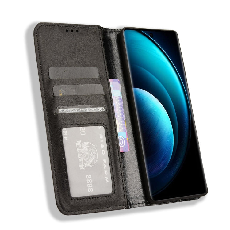 Magnetic Buckle Retro Texture Leather Phone Case, For vivo X100 5G, For vivo V29E / Y200 5G, For vivo Y17s 4G, For vivo V29e 5G, For vivo Y27 / Y36 5G / 4G, For vivo Y35+ 5G