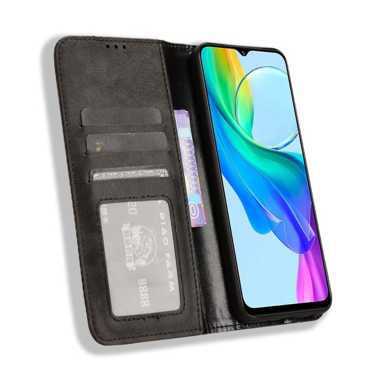 Magnetic Buckle Retro Texture Leather Phone Case, For vivo Y03 4G, For vivo Y200e 5G / Y100 5G IND, For vivo V30 5G / V30 Pro 5G, For vivo S18 5G / S18 Pro, For vivo S18e 5G, For vivo X100 Pro 5G