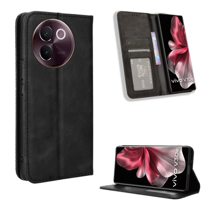 Magnetic Buckle Retro Texture Leather Phone Case, For vivo X200 Pro mini 5G, For vivo X200 Pro 5G, For vivo V40 Lite 4G / 5G IDN, For vivo V40e 5G / iQOO Z9S 5G, For vivo T3 Pro 5G / iQOO Z9S Pro 5G, For vivo V30e 5G / V40 Lite 5G