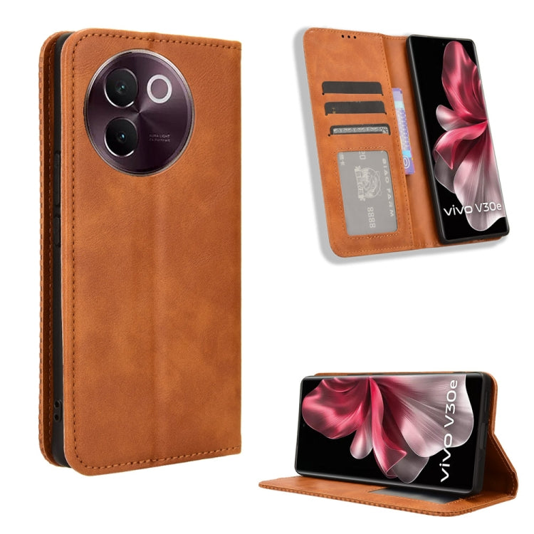Magnetic Buckle Retro Texture Leather Phone Case, For vivo X200 Pro mini 5G, For vivo X200 Pro 5G, For vivo V40 Lite 4G / 5G IDN, For vivo V40e 5G / iQOO Z9S 5G, For vivo T3 Pro 5G / iQOO Z9S Pro 5G, For vivo V30e 5G / V40 Lite 5G