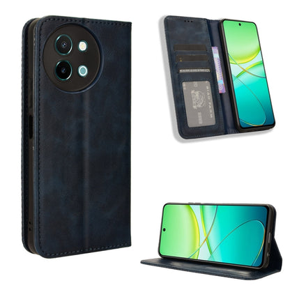 Magnetic Buckle Retro Texture Leather Phone Case, For vivo Y58 5G, For vivo S19 Pro 5G / V40 5G, For vivo S19 5G, For vivo Y28 4G, For vivo X100 Ultra 5G, For vivo Y38 5G / Y200i 5G